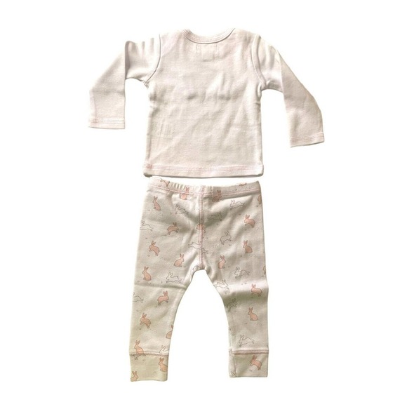 MudPie My 1st Easter 2 Piece Bunny Set Top & Pants Baby Girl Newborn 0-3M New - Picture 5 of 8